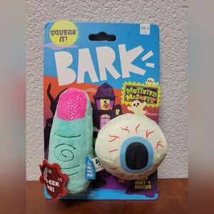 Bark Monster Madness Squeaky Dog Toys Xs-s Nwt